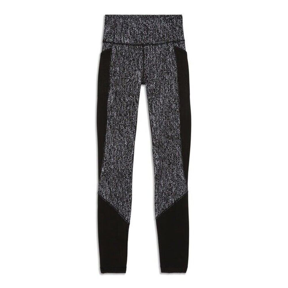 Lululemon Womens Gray Black Fit Physique Tight Size 6